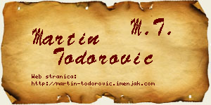 Martin Todorović vizit kartica
